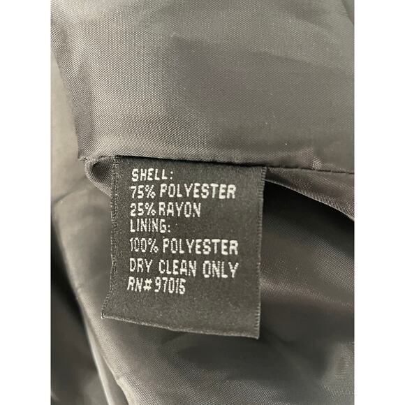 Signature by Larry Levine black white patterned lined blazer women's size 4 - Picture 7 of 7